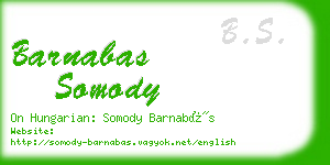 barnabas somody business card